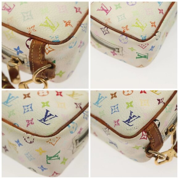LOUIS VUITTON Monogram Multicolor Trousse Wapity Pouch White M58033 Auth 142339 - Picture 14 of 16
